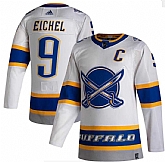 Sabres 9 Jack Eichel White 2020-21 Reverse Retro Adidas Jersey Dzhi,baseball caps,new era cap wholesale,wholesale hats